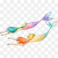 手绘创意美人鱼海报-空若网 手绘创意美人鱼海报-空若网