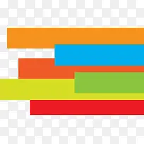 小清新多彩条幅-空若网 小清新多彩条幅-空若网