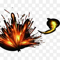 炫酷喷溅彩色火光-空若网 炫酷喷溅彩色火光-空若网