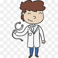 手拿听诊器的医生-空若网 手拿听诊器的医生-空若网