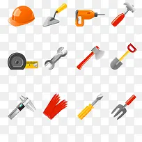 建筑工地工具矢量图标合集-空若网 建筑工地工具矢量图标合集-空若网