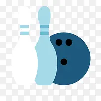 矢量扁平化保龄球运动器材-空若网 矢量扁平化保龄球运动器材-空若网