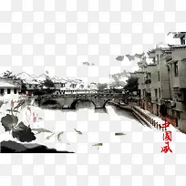 水彩墨房子-空若网 水彩墨房子-空若网