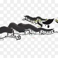 水彩墨房子-空若网 水彩墨房子-空若网