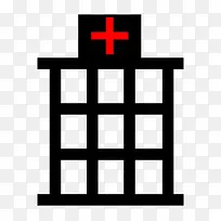 黑色扁平化住院楼元素-空若网 黑色扁平化住院楼元素-空若网