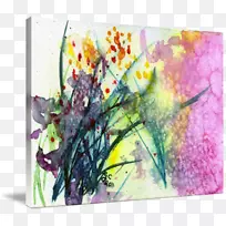 水彩画花艺-粉红色水彩画花-空若网 水彩画花艺-粉红色水彩画花-空若网