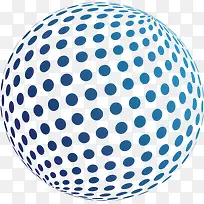 蓝色波点球体-空若网 蓝色波点球体-空若网