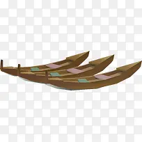 矢量小船木头船素材-空若网 矢量小船木头船素材-空若网