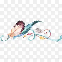 手绘羽毛-空若网 手绘羽毛-空若网