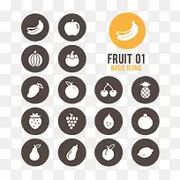 圆形水果图标-空若网 圆形水果图标-空若网