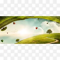 高清摄影活动海报大草坪修饰-空若网 高清摄影活动海报大草坪修饰-空若网