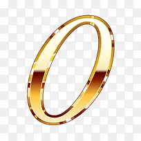 金色质感数字0-空若网 金色质感数字0-空若网