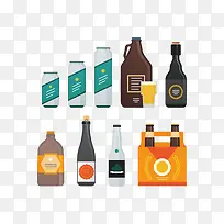 矢量各种瓶子素材-空若网 矢量各种瓶子素材-空若网