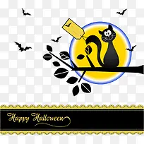 猫咪枯树枝矢量-空若网 猫咪枯树枝矢量-空若网