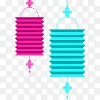 矢量彩色纸灯笼-空若网 矢量彩色纸灯笼-空若网