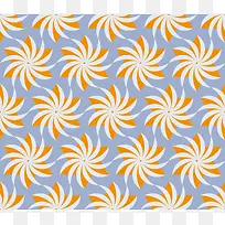 橙色螺旋风车印花-空若网 橙色螺旋风车印花-空若网