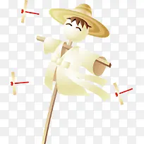 稻草人PNG矢量素材-空若网 稻草人PNG矢量素材-空若网