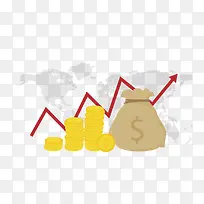 矢量扁平化理财素材-空若网 矢量扁平化理财素材-空若网