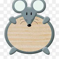 可爱的老鼠提示牌-空若网 可爱的老鼠提示牌-空若网