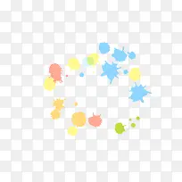 彩色油漆斑点-空若网 彩色油漆斑点-空若网