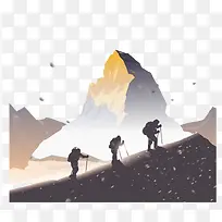 爬山的人-空若网 爬山的人-空若网