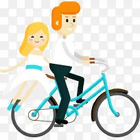 男孩女孩骑单车-空若网 男孩女孩骑单车-空若网