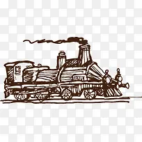 手绘火车-空若网 手绘火车-空若网