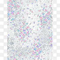 抽象彩色花朵印花-空若网 抽象彩色花朵印花-空若网