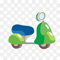 扁平化的绿色电动车-空若网 扁平化的绿色电动车-空若网