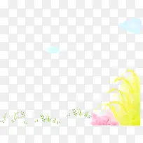 手绘彩色野外风景-空若网 手绘彩色野外风景-空若网