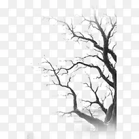 水墨树枝-空若网 水墨树枝-空若网