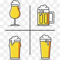 扁平化啤酒小图标-空若网 扁平化啤酒小图标-空若网