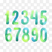 墨迹数字-空若网 墨迹数字-空若网