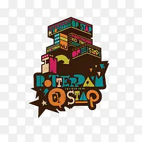 矢量美式插画-空若网 矢量美式插画-空若网