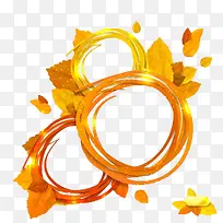 秋叶线条边框-空若网 秋叶线条边框-空若网