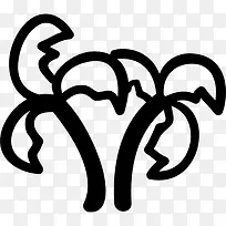 棕榈树夫妇图标-空若网 棕榈树夫妇图标-空若网