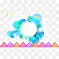 三角形圆圈装饰素材-空若网 三角形圆圈装饰素材-空若网