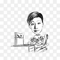 手绘人物-空若网 手绘人物-空若网