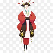 创意古装人物插画-空若网 创意古装人物插画-空若网