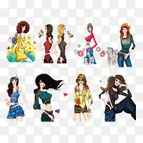 模特插画-空若网 模特插画-空若网