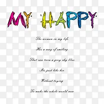 MYHAPPY艺术字-空若网 MYHAPPY艺术字-空若网