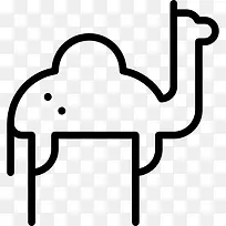 单峰骆驼图标-空若网 单峰骆驼图标-空若网