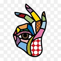 国外插画手眼睛-空若网 国外插画手眼睛-空若网