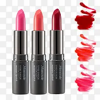 口红三色对比素材-空若网 口红三色对比素材-空若网