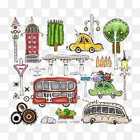 卡通白色路灯-空若网 卡通白色路灯-空若网