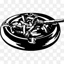 烟灰缸png矢量素材-空若网 烟灰缸png矢量素材-空若网