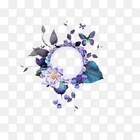 国画花卉边框素材花卉矢量素材-空若网 国画花卉边框素材花卉矢量素材-空若网