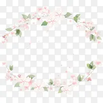 粉色花卉边框-空若网 粉色花卉边框-空若网