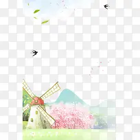 春季大自然春色创意边框-空若网 春季大自然春色创意边框-空若网