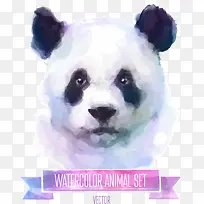 矢量彩绘熊猫-空若网 矢量彩绘熊猫-空若网
